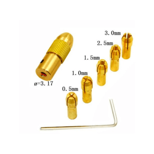 3.17mm mini drill chuck set for 550 DC motor