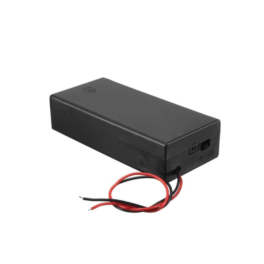 Dual 18650 Battery Case Holder with ON/OFF Switch