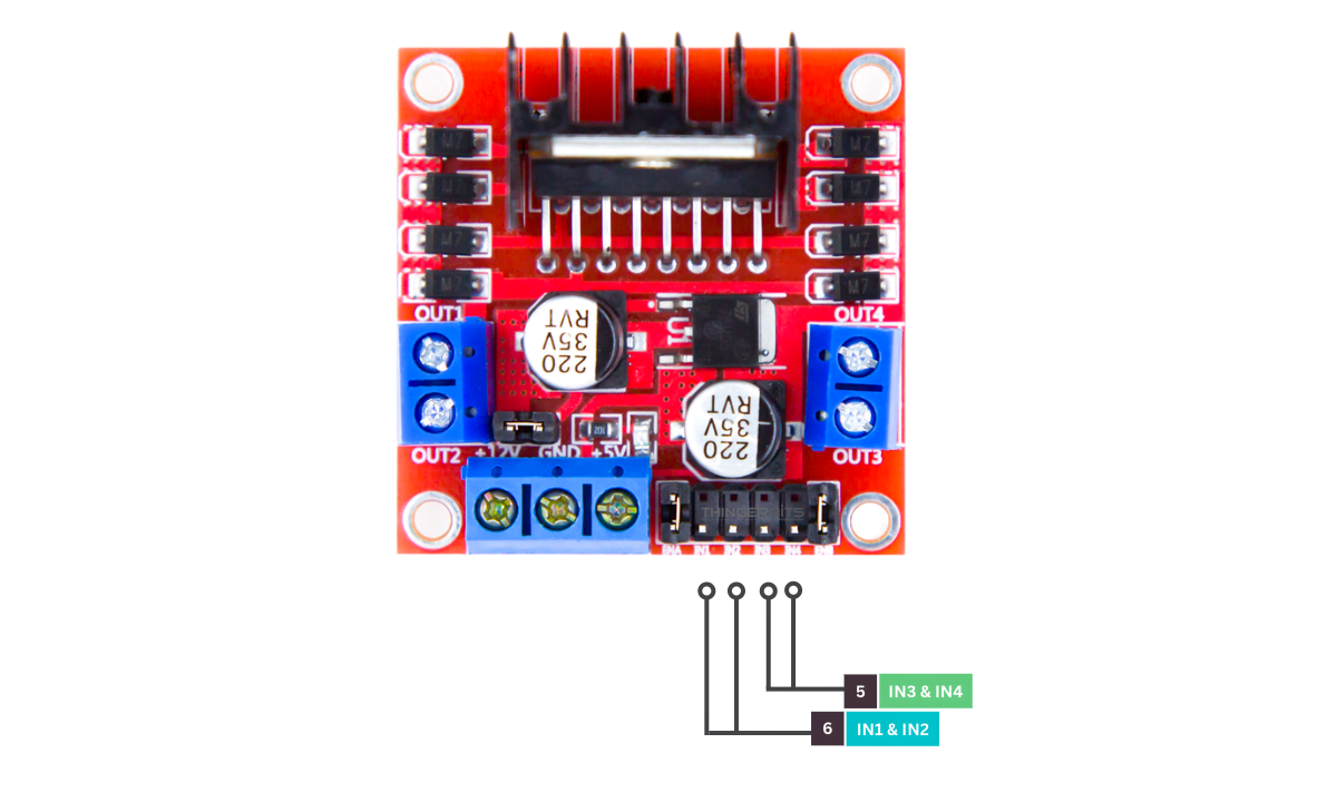 Interface L298n Dc Motor Driver Module With Arduino Thingerbits