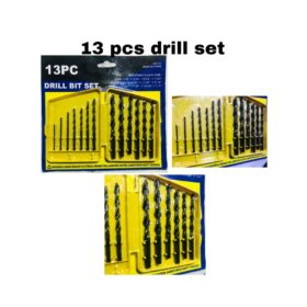 13 Piece Titanium Coated HSS Twist Drill Bit Set - Image 2