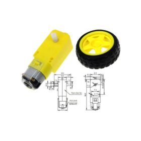 DC 3-6V 200RPM Yellow Double Axis TT Motor Plastic Gear Motor - Image 4