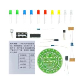 CD4017 Colorful voice control rotating LED Light kit - Image 2